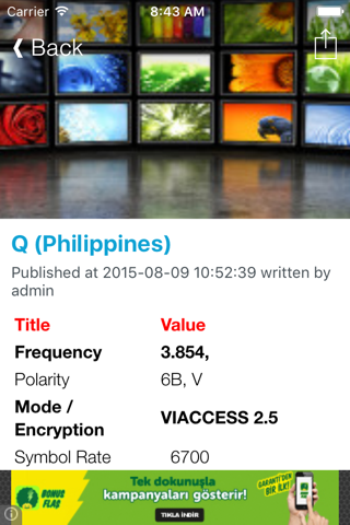 Philippines TV Channels Sat Info screenshot 3