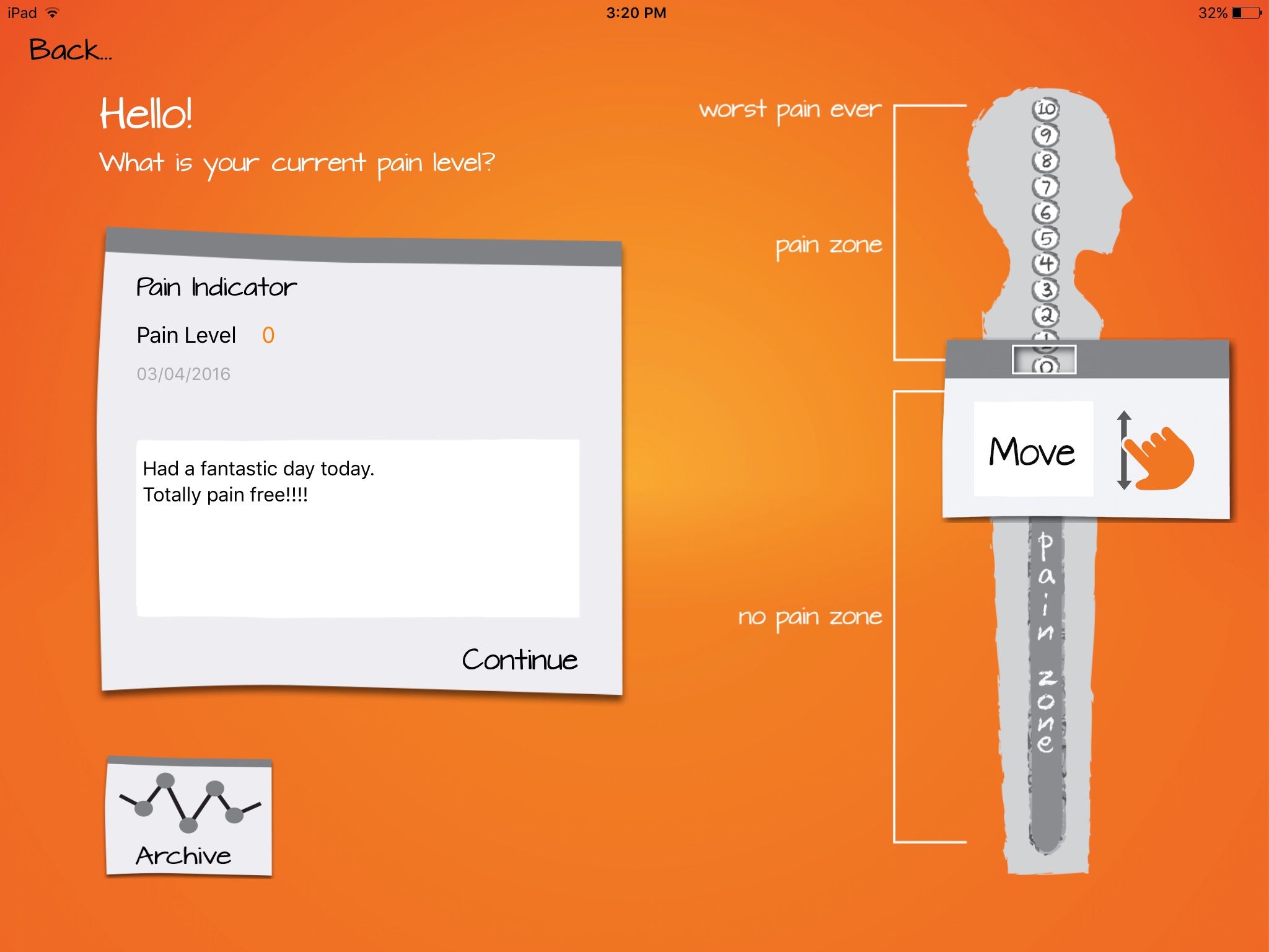 Protectometer screenshot 2