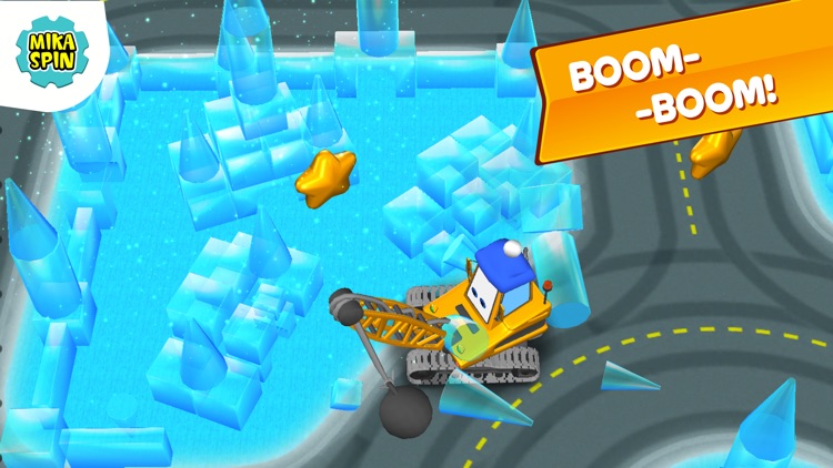 Mika "Boom" Spin - wrecking ball bulldozer for kids screenshot-3