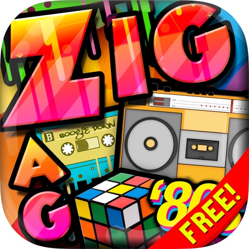 Words Zigzag : 80’s Classic Crossword Puzzle Game Free with Friends icon
