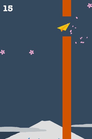 樱花纸飞机游戏－比贪吃蛇更好玩的益智游戏 Sakura Paper Airplanes screenshot 2