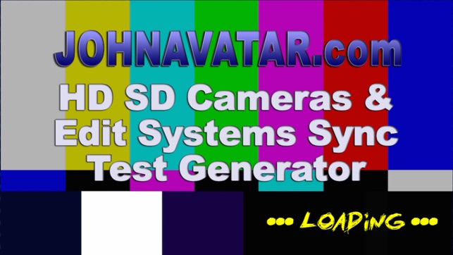 HD AV SYNC TEST & CAMERA CHIP CHART GENE