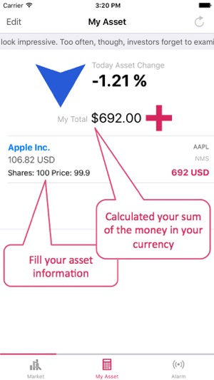 Stocker : Your Simple Stock Tracker(圖3)-速報App