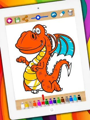 Captura 2 Libro para colorear dragones y pintar animales fantásticos iphone
