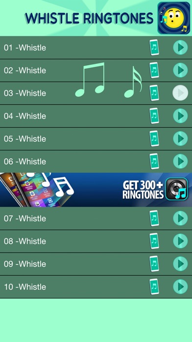 whistle notification sound iphone