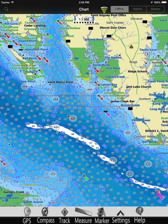 Maryland GPS Nautical Maps Pro