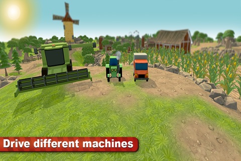 Farm Vehicle Simulator 3D - Drive farm tractor and harvest hay screenshot 2