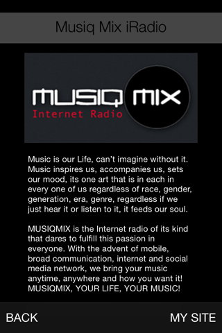 Musiq Mix iRadio screenshot 3