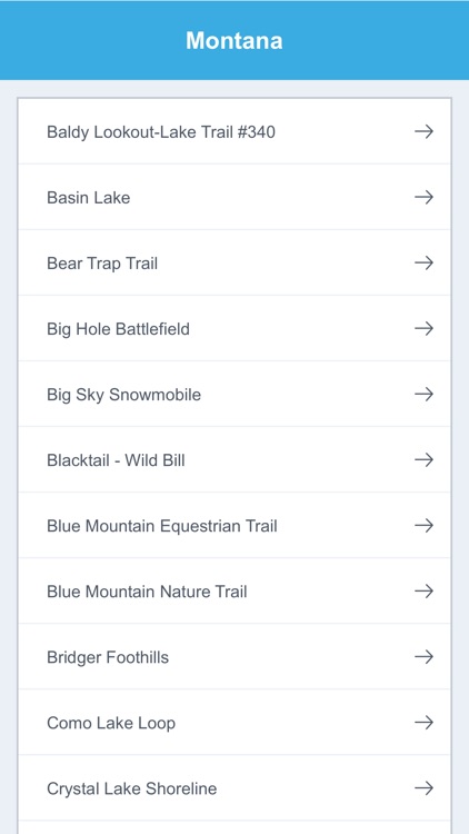 Montana Recreation Trails