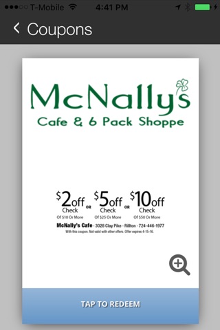 McNally's Cafe & 6 Pack Shoppe screenshot 4