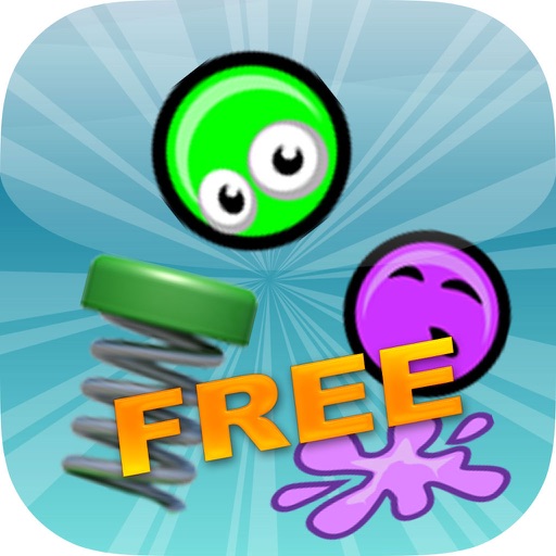 Green Goo Balls In The Bouncing World FREE iOS App