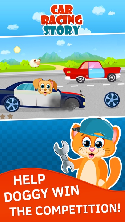 Car Racing for Toddlers and Kids under 6 Free with Animals