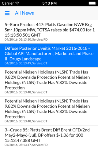 NYSE Connect mobile - náhled