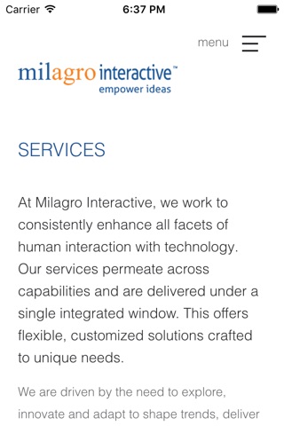 Milagro Interactive screenshot 4