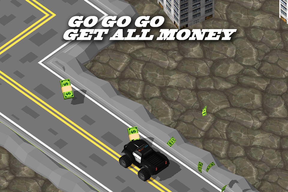 3D Zig-Zag  Offroad Cop Car -  On Furious Highway Fast Street Game screenshot 2