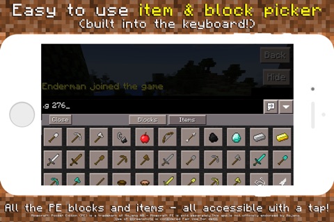 Plug Commands - Custom Keyboard for Plug for Minecraft PE screenshot 2