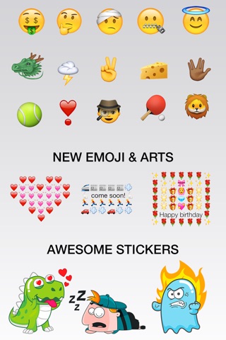 Emoji Search Keyboard - Find new emojis & emoticons, fun cute Stickers and Art Combos screenshot 2