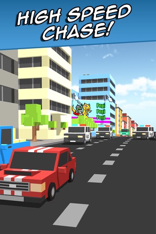 Speedy Car Racer - Free Craft Traffic Game of Blocky Mustang screenshot 4