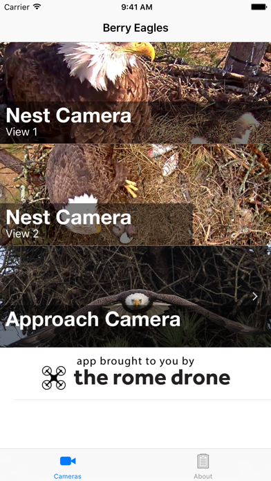 Berry College Eagle Cameras Screenshot on iOS