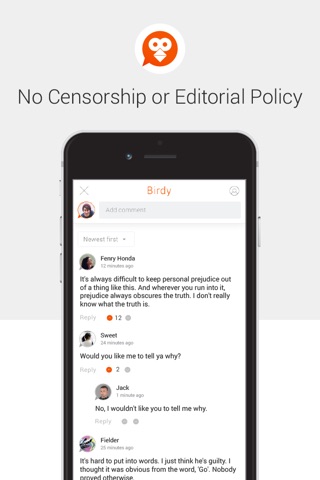 Birdy Comments screenshot 2