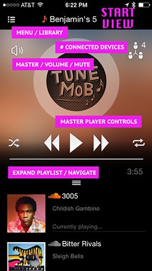 TuneMob Play Music in Sync on Multiple D