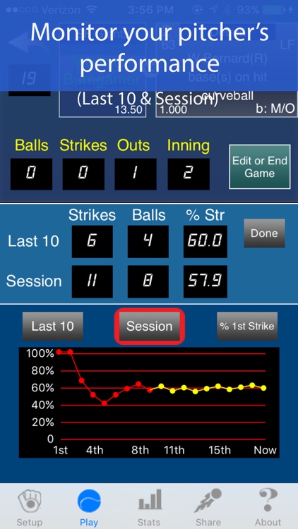 Pitcher Trakker for Baseball and Softball