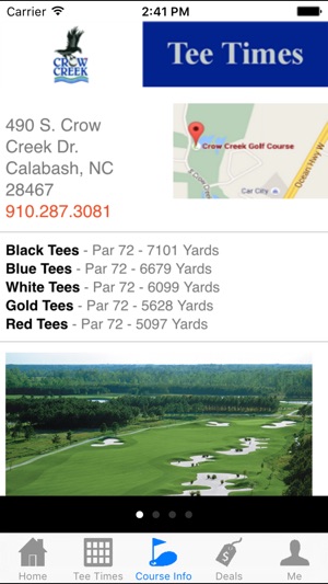 Crow Creek Golf Tee Times(圖3)-速報App