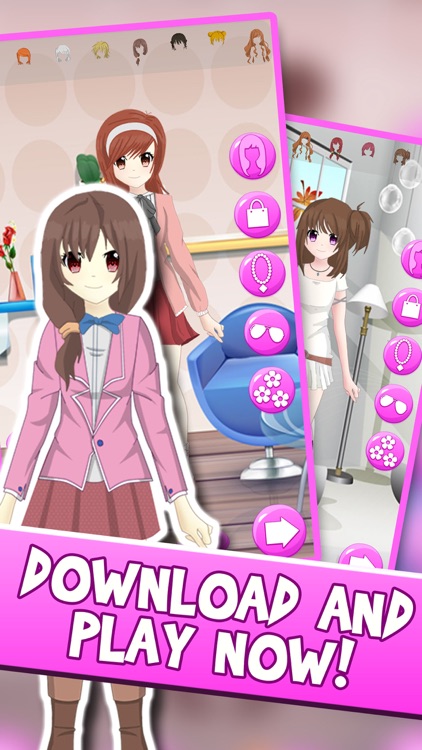 Anime Girl DressUp Chibi Character Games For Girls