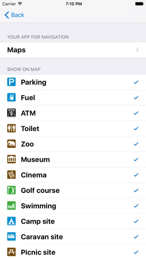 Leisuremap Denmark, Camping, Golf, Swimming, Car parks, and (圖5)-速報App