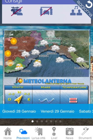 Meteolanterna previsioni meteo per Genova e la Liguria screenshot 3