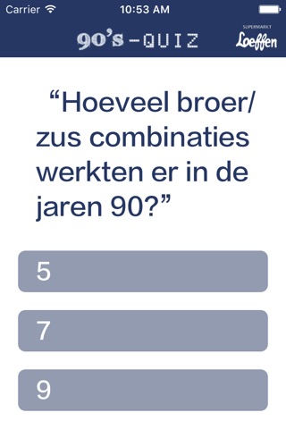 Loeffen 90's Quiz screenshot 2