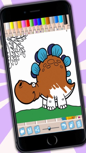 Kids paint and color animals dinosaurs coloring book(圖4)-速報App