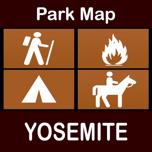 Yosemite National Park : GPS Hiking Offline Map Navigator icon