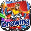 Drawing Desk Superhero : Draw and Paint  Coloring Books Edition Free