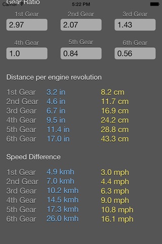 Gear Calculator Plus screenshot 4