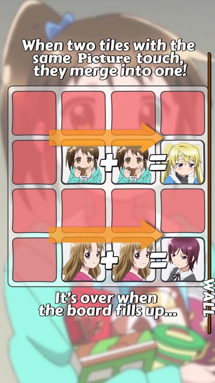 2048 PUZZLE " Mangirl! " Edition Anime Logic Game Character.s
