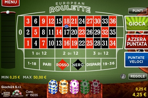 Giochi24 Roulette screenshot 2