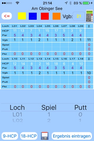 GolfScoreCard screenshot 2