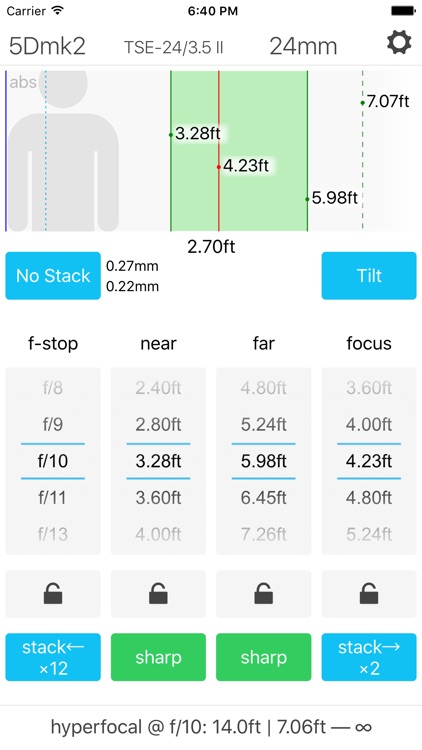 Lumariver Depth of Field Calculator screenshot-3