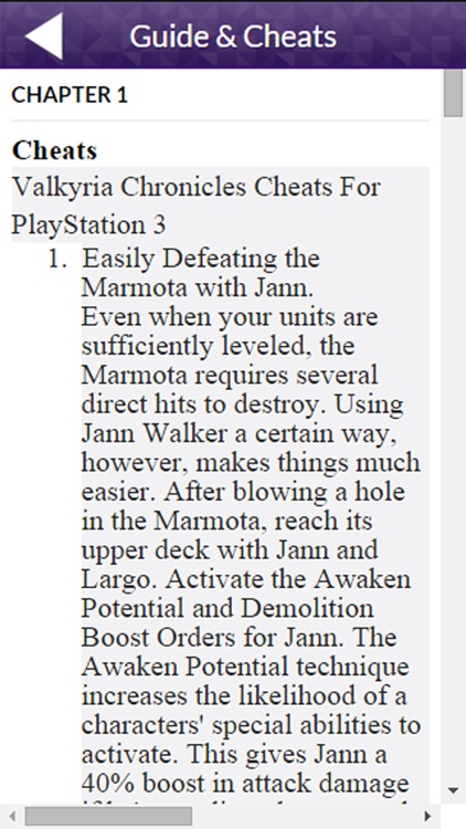 PRO - Valkyria Chronicles Game Version Guide