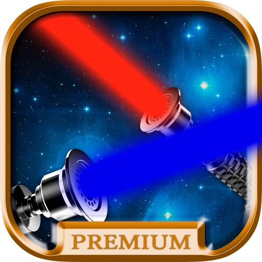 Lightsaber of galaxies Simulator of laser sword with sound effects and camera to take pictures - Premium icon