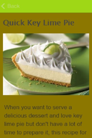 Key Lime Pie Recipes screenshot 3