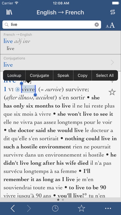 Collins-Robert Concise French Dictionary screenshot-3