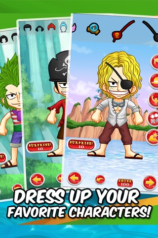 Luffy Manga Dress-Up Games - Anime Characters Creator One Piece Edition screenshot 2