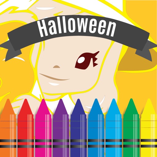 Halloween Coloring and Alphabet numbers games for kids icon