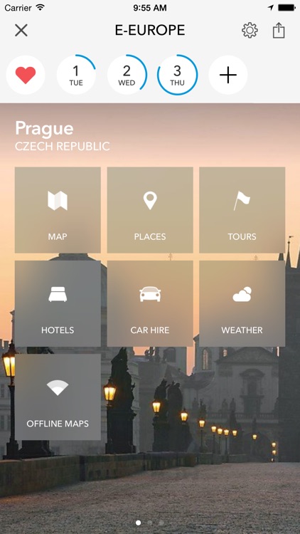 Trip Planner, Travel Guide & Offline City Map for Czech Republic, Slovakia, Poland, Hungary, Russia and Romania