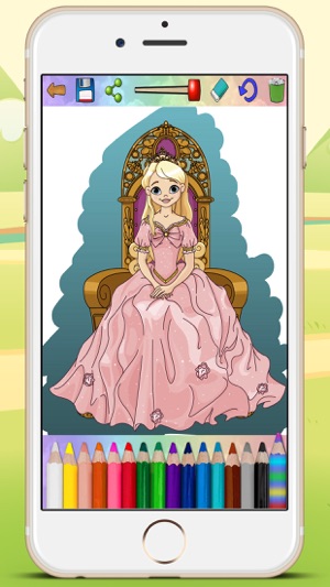 Coloring book paint princesses & color dolls in classic fair(圖4)-速報App