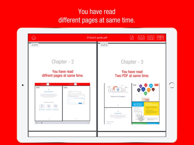 PDF Reader : Diffrent Page and PDF Same Time Reading View(圖2)-速報App