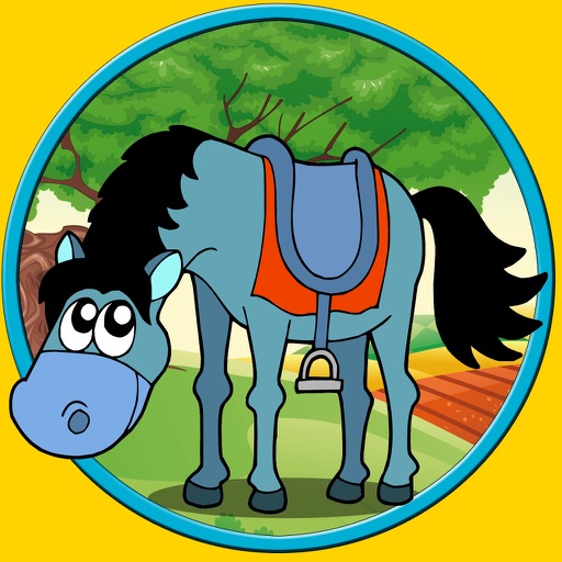 horses for small kids - no ads icon