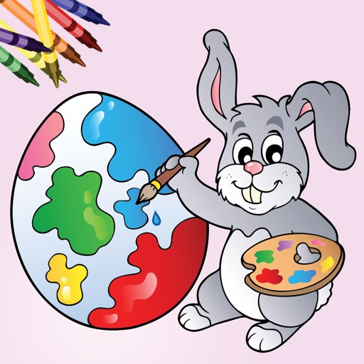 Easter Egg Kids Coloring Book! iOS App